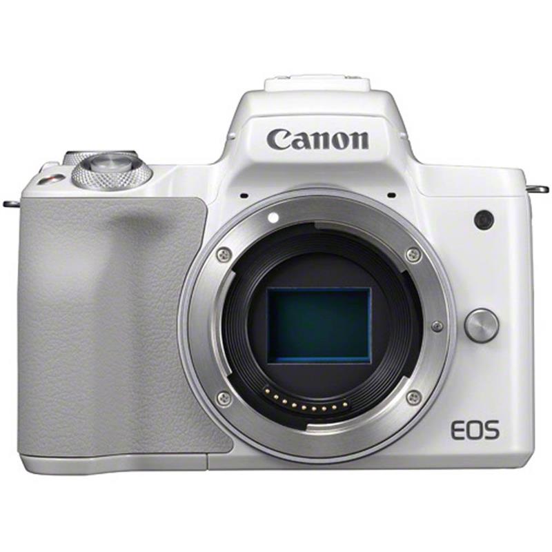 Canon EOS M50 Mirrorless Digital Camera Lens Kit In White